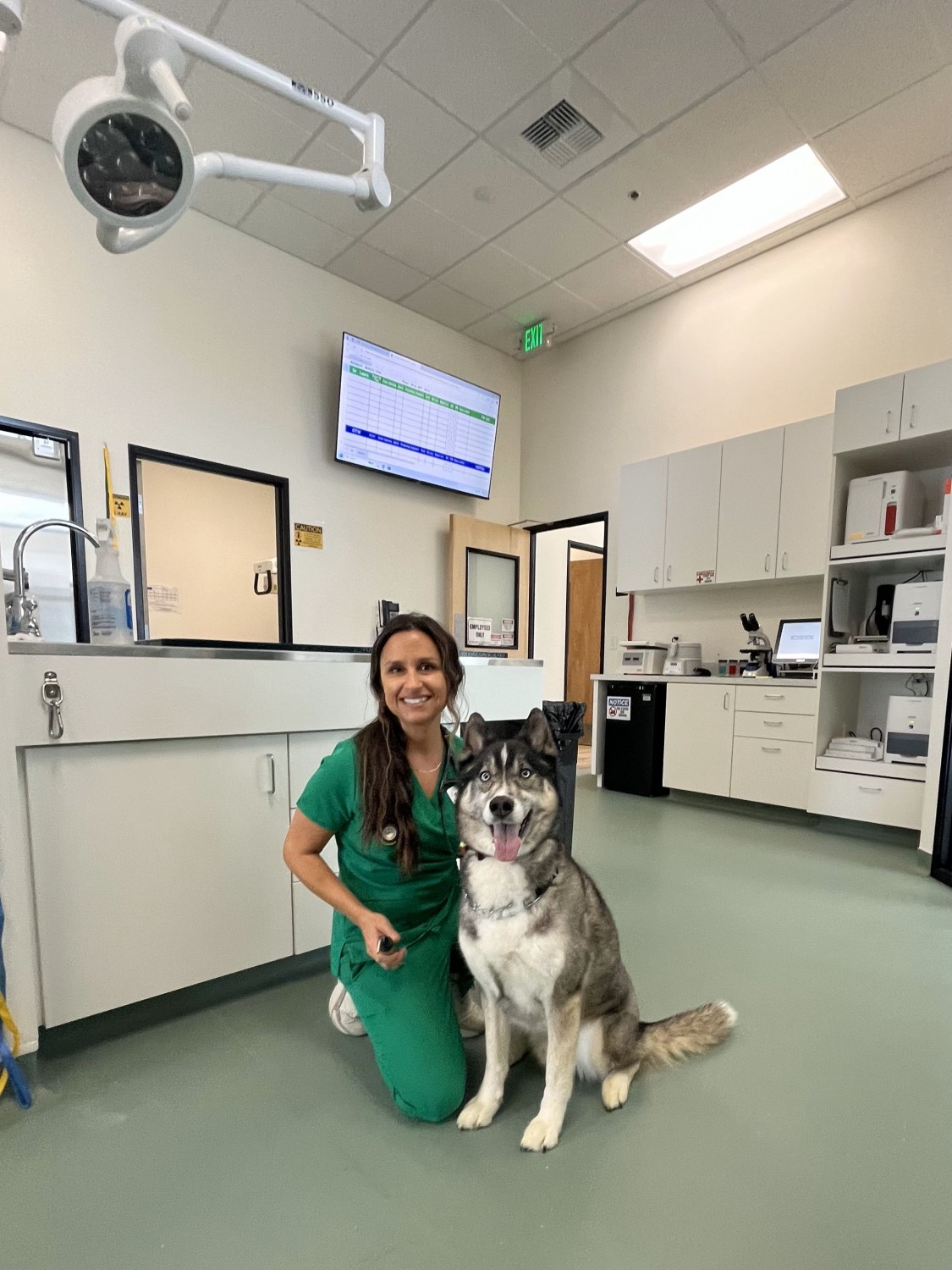 staff member with patient